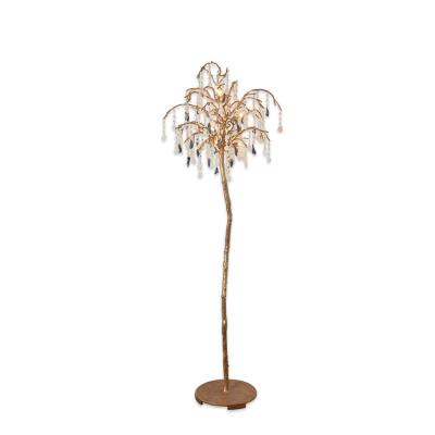 China High Quality E14 Decoration Lighting Colorful Feather Decorative Brass Floor Lamps For Living Room for sale