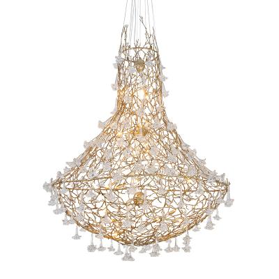 China Modern Modern Ceiling Pendant Lamps Hanging Lights LED Crystal Chandelier Lighting Fixture Living Room for sale