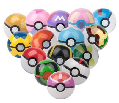 China Cheap Price ABS Push Monday Ball Toys High Quality 7cm Capsule Pokeball With Mini Push Monday Figure In For Gift Pokeball Model Toy YX-C07 for sale