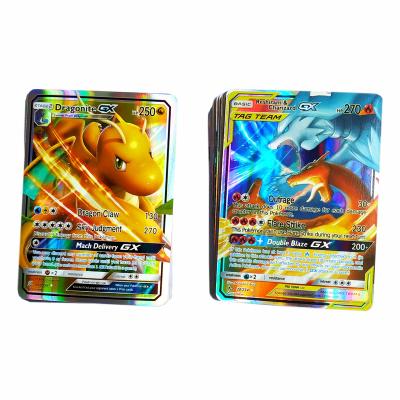 China For Pokemon Mega Card Kid Toys 100pcs/box Pokemon GX Game Card Wholesale EX Game Card For Children for sale