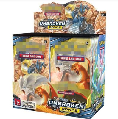 China Pokemon Trading Cards Booster Box 360pcs/box Good Quality Paper SUN And Moon Playing Pokemon GX Cards for sale