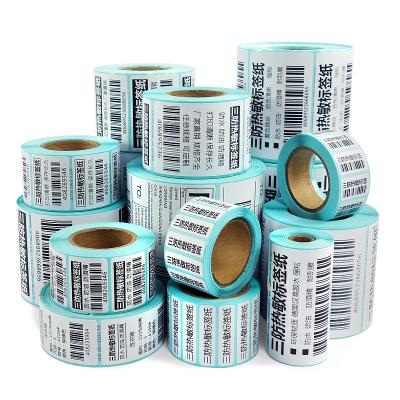 China Waterproof 4x6 l Printer Adhesive Roll for Barcode Logistics Shipping Thermal Printer Labels for sale