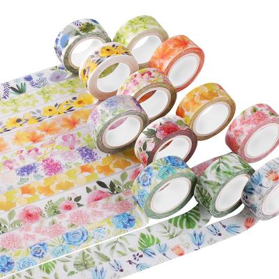 China Waterproof China Custom Make Color Decoration Washi Masking Design Printed Self Adhesive Paper Tape for sale