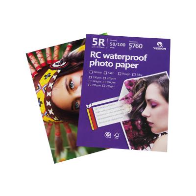 China RC photo paper satin/waterproof /rough /woven glossy photographic paper for inkjet printing A3.A4.3R.4R.5R for sale