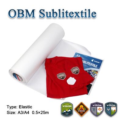 China Textiles OBM Sublimation Sublitextile Paper On Dark Cotton T-Shirt for sale