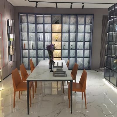 China Durable Modern Simple Design Display Metal Hardware Glass Wine Cabinet With Led Lights for sale