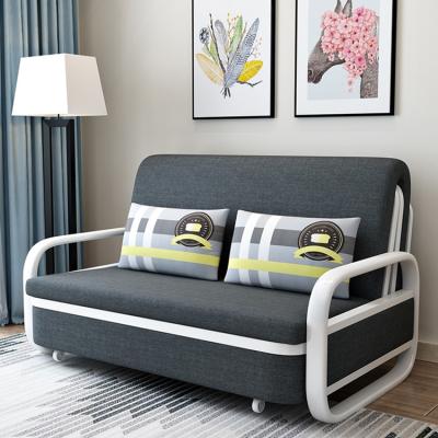 China (Height)Adjustable High Quality Pull Out Sofa Bed With Armchair Couch Folding Three Seat Fabric Convertible Sofa for sale