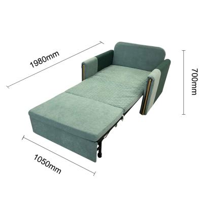 China (Height)Adjustable Sofa With Single Bed Collapsible Storage Foldable Sofa Bed for sale