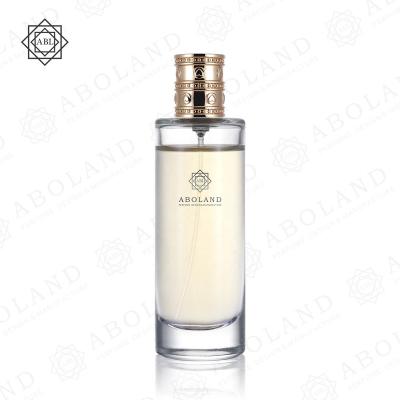 China Latest Personal Care Wholesale Mini Style Perfume Bottle 35ml Empty Glass Bottle With Special Lid for sale