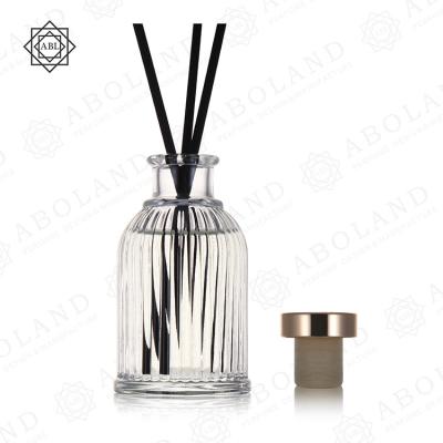 China OEM ODM Luxury/Single Hot Sale Reed Diffuser Packaging Empty Glass Bottle With Cap Aroma Essential Oil Clear Bottles for sale