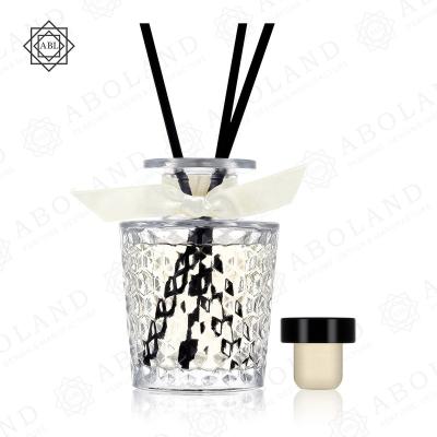 China Wholesale China Supplier Luxury 90ml Glass Diffuser Sets / Single Bottles With One Plug And Travel Cap for sale