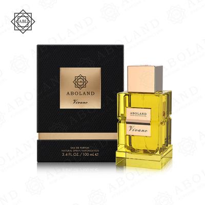 China Arabic Wholesale OEM ODM Perfume Box Luxury Yellow Gift Box Recyclable For Perfume Bottle for sale