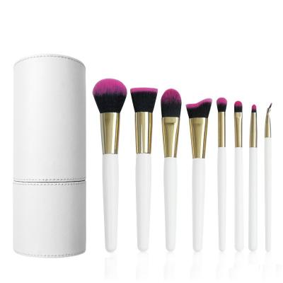 China Angular blush maquillajeprofesional brochas white eye shadow brushes private label for sale