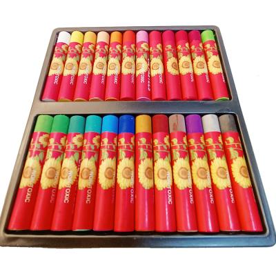 China INNER BOX 48pcs Promotional Product TRAY+COLOR Bright Colors Writing Smoothly Oil Pastel Set for sale