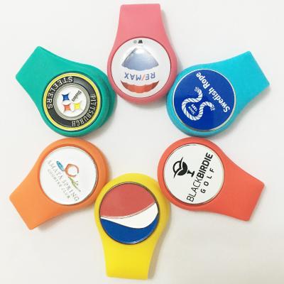 China Unique silicone cap clip with very cheap price, workable for 24mm--26mm ball marker for sale