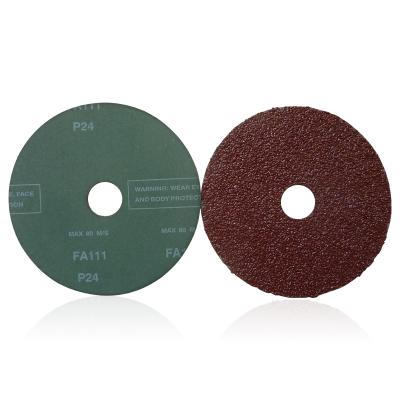 China High Quality 4inch, 5inch Aluminum Oxide Material Fiber Anti Buming Abrasive Disc for sale