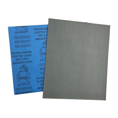 China For all kinds of purpose silicon carbide polishing waterproof sanding paper for polishing car for sale