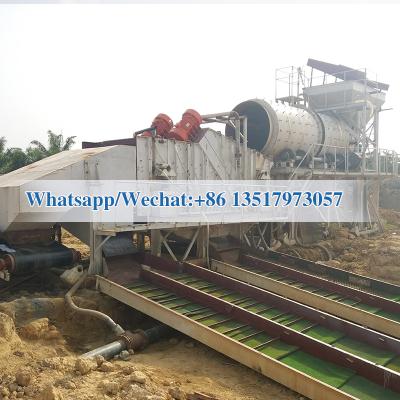 China energy & Alluvial Ghana gold trommel washing plant operating 200tph for sale