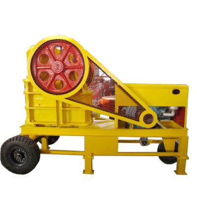 China 400*600 Mini Stone Ore Rock Mobile Ore Cone Crusher Plant Jaw Crusher for sale