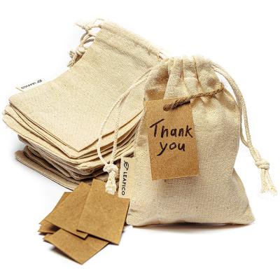 China Canvas Pouch Small Eco Reusable Reusable Muslin Cloth Personalized Cotton Drawstring Bag for sale