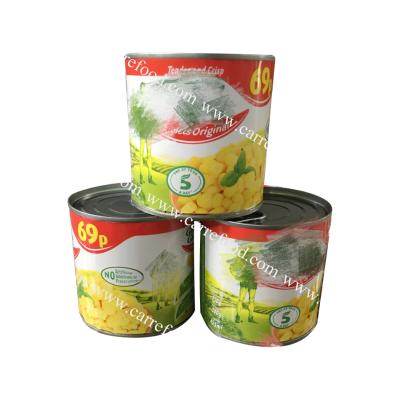 China Canned Corn / Corn / Maize Flavor Kernels Canned Production for sale