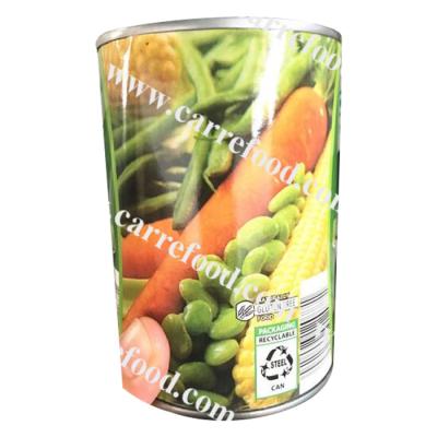 China Canned mixed vegetables 425g for Macedonia at carrefood Nigeria market for sale