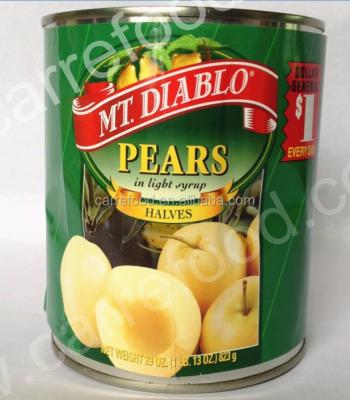 China Canned pear halves on light syrup / pear slices light syrup / canned pears sliced ​​light syrup for sale