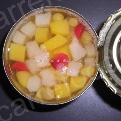 China Canned syrup preservation process and canned style fruit salad in light syrup for sale