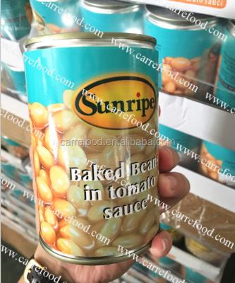 China Canned baked beans in tomato sauces with 415g for sale