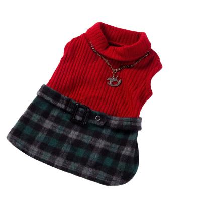 China Luxury Viable Cat Sweater Dog Knitted Clothes Dog Skirt for Small Medium Large Dog for sale