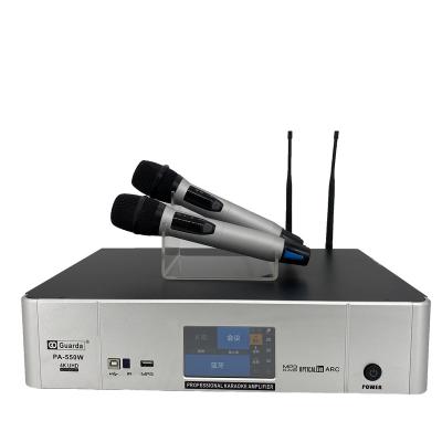 China Easy to Use Home Karaoke 3 in 1 Power Amplifier with Wireless Microphone for sale