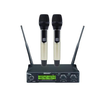 China New Product Handheld Professional Microphone 2 Channel Wireless Microphone For Teaching for sale