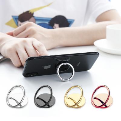 China Adjustable Customizable Desktop Mobile Phone Ring Mobile Phone Logo Holder Stand for sale