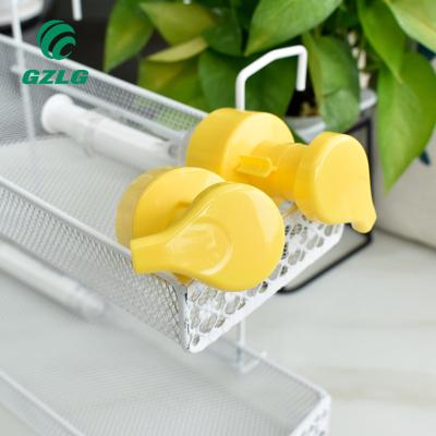 China ACP Gzlg Manufacturer Wholesale 28 Foam 400 Non Refillable Eco-friendly Pump Yellow 24/415 24/410 Lotion Cream Pump for sale