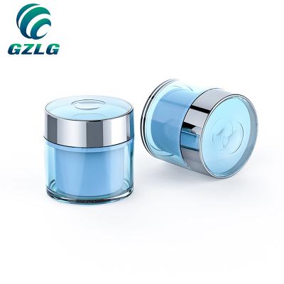 China Eco-friendly cosmetic luxury acrylic packaging plastic cream jar body cream jars eye cream jar for sale