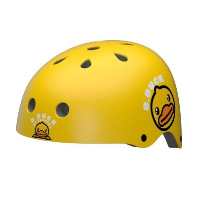 China 2-16 Year Old Little Girl Yellow Duck Child Safety Helmet Boy Summer Balance Bike Gear Baby Child Safety Helmet Recycling Protector for sale