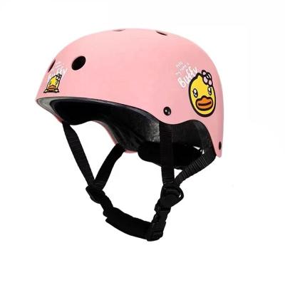 China 2-16 Years LUDDY B. DUCK Children's Helmet Set Wheel Skateboard Balance Skating Car Sports Kid Baby Safety Protect Helmet for sale