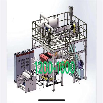 China Yarn pp meltblown machine product spraying line/melt cloth/blown melt cloth making machine equipment for sale