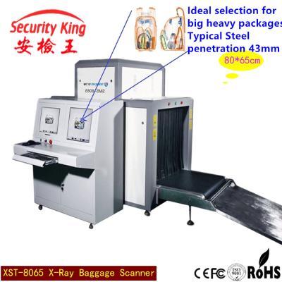 China Empfindlichkeits-Flughafen-Gepäck-Scanner-Maschine, Maschinen der Gewohnheits-X Ray für Gepäck zu verkaufen