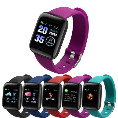 China Touch screen long lasting battery 116 plus smart watch with call function wristband smartwatch d13 waterprof blood pressure monitor watch for sale