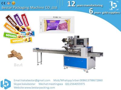 China Horizontal Sugar Stick ChocolateGranola Bar Granola Protein Bars Lollipop Packaging Packing Machine for sale