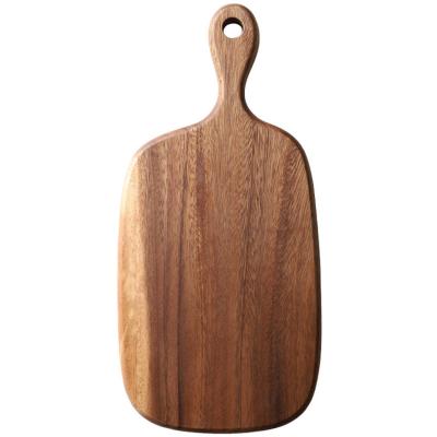 China Sustainable Serving Board Pizza Chopper Wooden Acacia Wood Kitchen Cheese Cutting Board for sale