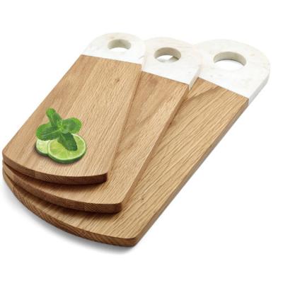 China Sustainable Custom Marble Tray Cutting Boards Cheese Cutting Board Wood And Marble for sale