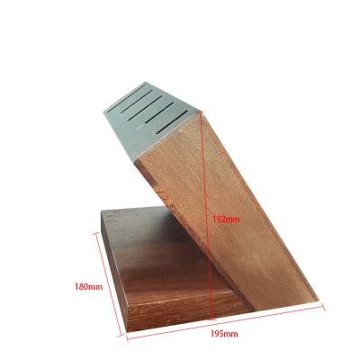 China Amazon Sustainable Hot Magnetic Knife Block Wood Holder For 10 Pcs Knives for sale