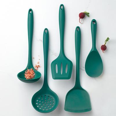 China Viable Wholesale Food Grade Silicone Cookware Tools Kitchen Nylon Accessories Set Silicone Rubber Kitchen Utensils for sale