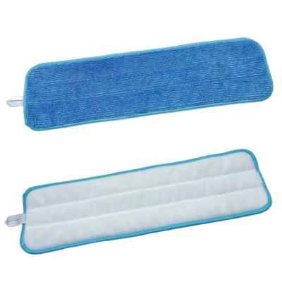 China Durable 18 Inch Mop Pad Flat Loop Blue Microfiber Hook& Ready To Ship for sale