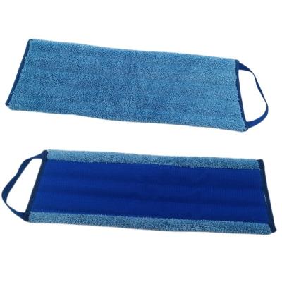 China Sustainable Flat Mop Hook And Loop Microfiber Mop Pad Replacement Head Refill for sale