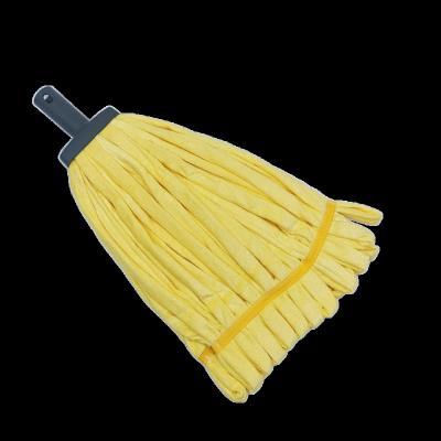 China Viable Yellow String Mop Click Microfiber Wet Mop Head for sale