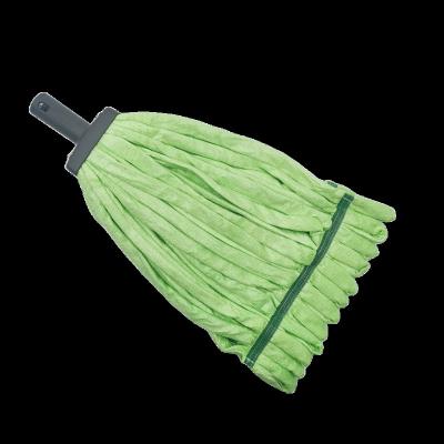 China Viable Click Microfiber Wet Mop Head Green for sale