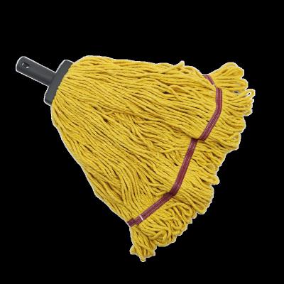 China Sustainable Click Cotton String Mop Wet Mop Head for sale